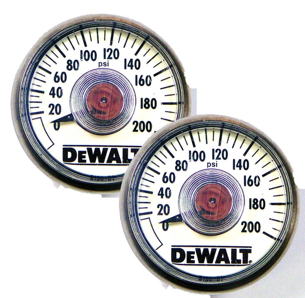 Black and Decker Compressor Genuine OEM Replacement (2 Pack) Air Pressure  Gauge # 5130205-00-2PK - Walmart.com