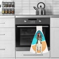 thumbnail image 6 of Hanging Towels 1 Pcs, Dish Towels Beagle Dog Wearing Sunglasses and Retro Bow Absorbent Hand Towels with Hanging Loop Washcloth for Bathroom Kitchen, 6 of 6