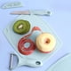 thumbnail image 1 of Juego de cuchillos de cocina con tabla de cortar, cuchillos de nailon para lechuga, frutas y verduras, incluye 2 cuchillos y 1 tabla, azul y verde., 1 of 6