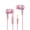 Pink, variant on Pompotops Clearance Sales Electronics Earbuds Wired With Microphone Noise Isolating InEar Headphones Powerful Heavy High Definition Earphones Compatible Most 3.5mm