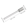 thumbnail image 2 of Unique Bargains Diamond Mounted Points 6mm Cylinder Head 1/8 Inch Shank Grinding Rotary Tools 2 Pcs, 2 of 3