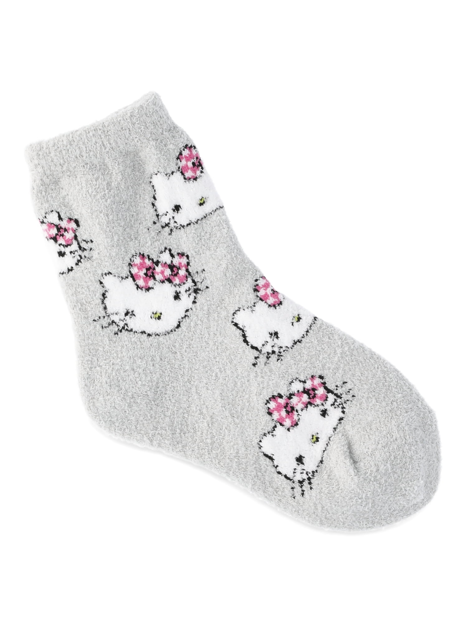 Hello Kitty Girls Cozy Socks, 2-Pack, Sizes S/M-M/L