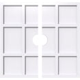 thumbnail image 1 of Ekena Millwork CMP26RK2-04000 26 Pouces OD x 4 Pouces ID Carré Rubik Architectural Grade Médaillon de Plafond Contemporain PVC - 2 Pièces, 1 of 1