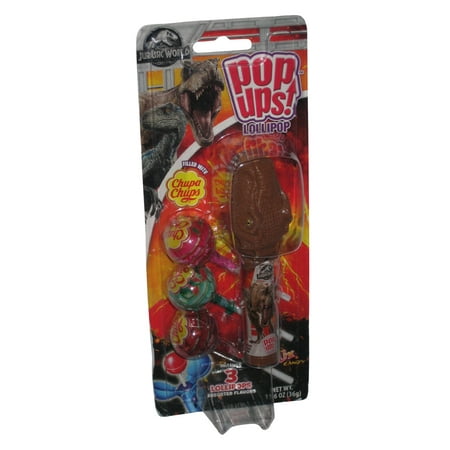 Jurassic World Dinosaur Lollipop Case w/ Chupa Chups Candy Pop