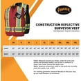 thumbnail image 6 of Pioneer 100% Cotton Hi Vis Surveyor's Safety Vest for Construction - Reflective Tape - 10 Pockets - Class 1 - Red, 6 of 9