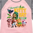 thumbnail image 3 of Santiago of The Sea - Kitty Cat Crew - Toddler And Youth Girls Raglan Graphic T-Shirt, 3 of 4