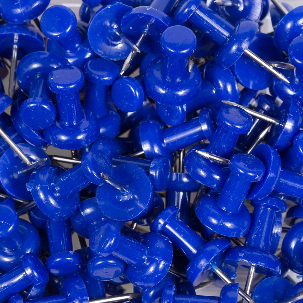 Push Pins for Drapery Workrooms and Upholstery Projects 100 Pack / Blue