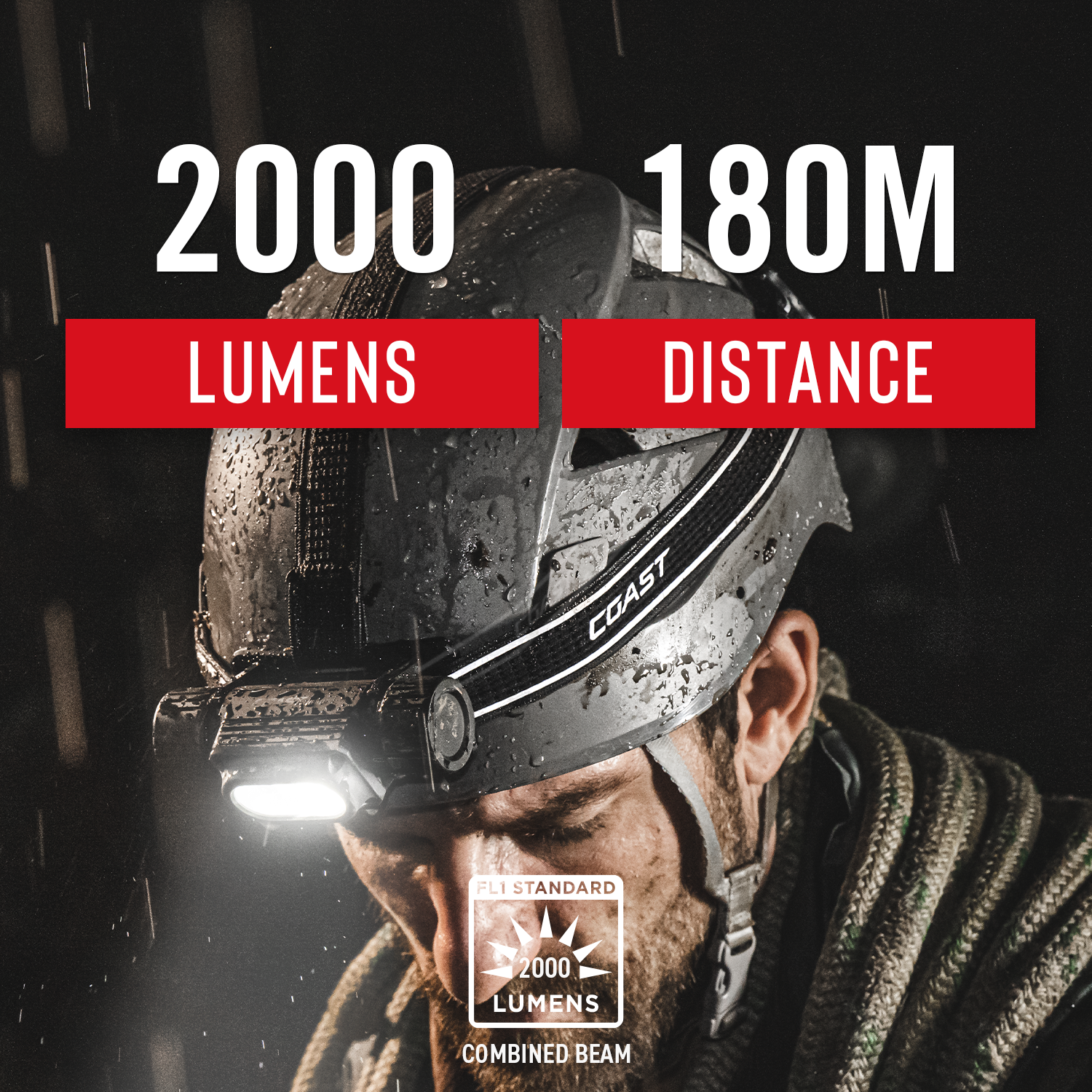 Coast WPH34R 2000 Lumen Waterproof Headlamp photo 2