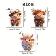 thumbnail image 6 of BOBOMOTI Valentines Day Decorations Sweet Rose Calf Ornaments for Xmas Valentine Tree Valentine’s Day Decor, 6 of 6