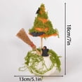 thumbnail image 2 of Xuyuer Halloween Witch Hat and Pumpkin Decor, 7 Inch Mini Fake Pumpkin Ornament for Dining Table Cabinet Holiday Party Display, 2 of 4