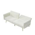 thumbnail image 6 of 79 inch corduroy sofa bed, foldable double sofa bed with folding armrests, suitable for living rooms and small spaces, 6 of 6