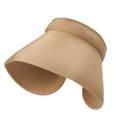 thumbnail image 2 of Spencer Sun Visor Hats, Adjustable Empty Top Wide Brim Hat, One Size Outdoor Sun Sports Visor Caps for Women and Men Cycling Fishing Hiking Running, Khaki, 2 of 10
