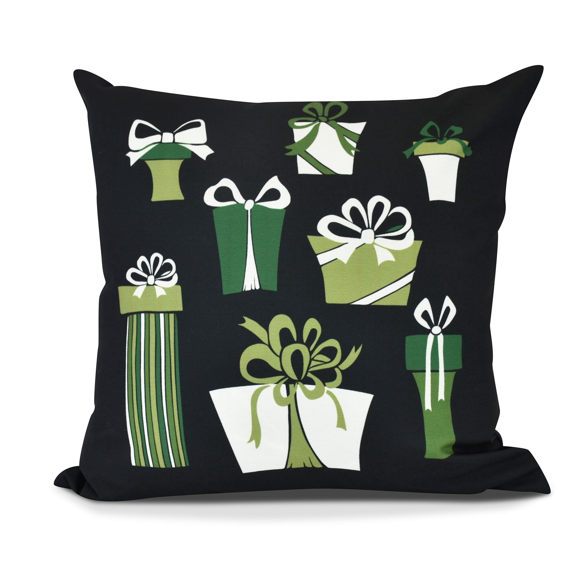 Present Time Geometric Print Pillow