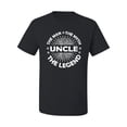 thumbnail image 2 of Wild Bobby, Uncle Man Myth Legend Funny Dad Uncle Papa Granpa Dad Gift, Father's Day, Men Graphic Tee, Black, Small, 2 of 4