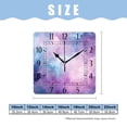 thumbnail image 2 of 10 Inch Wall Clock Battery Operated Silent Clock Decorative for Office, Kitchen, Outdoor, Living Room，Galaxy Stars Nebula Space Universe Design, 2 of 4