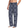 thumbnail image 6 of Gukieu Geometry Flower Print Men's Home Trousers, Elastic Drawstring Home Pajamas Clothing Suitable for Adult Men-Medium, 6 of 6