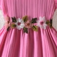 thumbnail image 4 of mgoYE Flower Girl's Tulle Dress Tutu Party Birthday Wedding Formal Fancy Flower Princess Dresses Size 5-6 Years Pink, 4 of 5