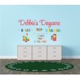 thumbnail image 2 of DAYCARE - Kids Playroom Child Care Vinyl Inspirational Quotes Lettering Art Decoration Customized Name Multicolored Design Customized Name Daycare Kindergarten Adhesive Wall Decal Sticker 20" x 10", 2 of 3