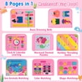 thumbnail image 2 of KiddiTouch Busy Board Book, Preschool Toddler Learning Activities Travel Toys, Skill-Building Game for Learning Fine Motor and Life Skills, Birthday Gifts for Kids Aged 1 2 3 4, 2 of 7