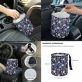 thumbnail image 7 of Renewold Hippie Flower Lotus 14 PCS Car Seat Covers Set for Women, with Steering Wheel Cover Seat Belt Covers Trash Bin Rear View Mirror Cover Armrest Cover Cushion Coasters Gear Shift Knob Cover, 7 of 7
