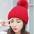 thumbnail image 3 of Winter Hats for Women Hats for Men Women Winter Hats Thick Cable Women Hat Warm Lined Knitted Soft Cap, 3 of 4