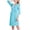 Blue, variant on Women's Maternity Nursing Robe Pregnancy Breastfeeding Bathrobes 3 in 1 Labor Delivery Nightgowns