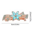 thumbnail image 3 of Fiudx Horquilla de Cristal, Elegante Diseño de Espiral, Material Metálico Duradero, Elegante Accesorio para Cola de Caballo, Ideal para Uso Diario En Fiestas, Tendencia de Moda Femenina, Ajuste Comod, 3 of 6