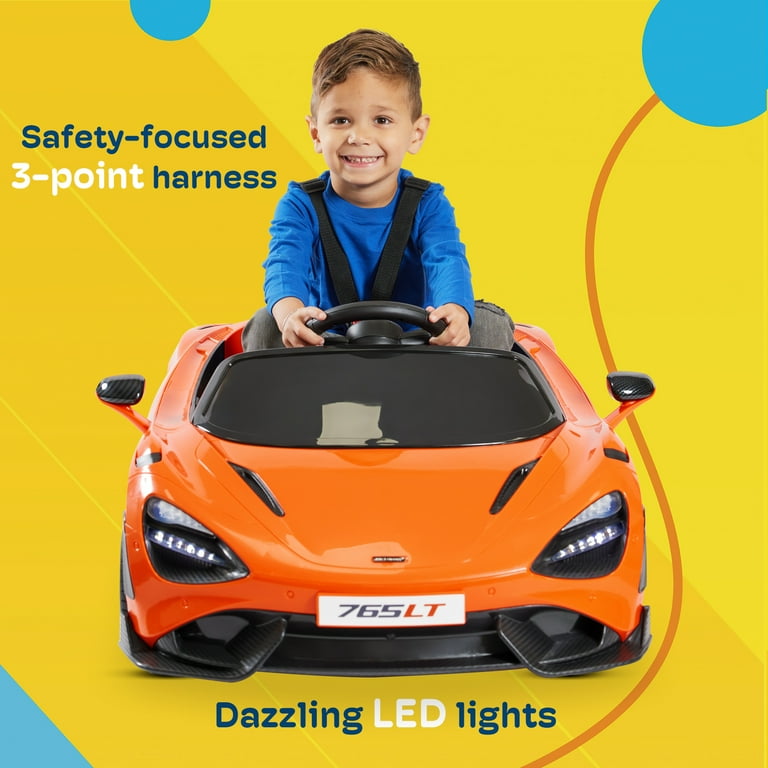 Kidzone 12V Licensed McLaren 765LT Kids Ride On Sports Car