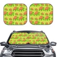 thumbnail image 2 of Zufioo Cartoon Turtles 1 Print Folding Car Windshield Sun Visor, Anti-ultraviolet Sun Visor, Suitable for Trucks, Vans Car Accessories-Large, 2 of 6