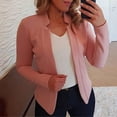 thumbnail image 6 of SDNall Cropped Blazers for Women Solid Color Casual Fashion Long-Sleeved Cardigan Top Jacket Coat Outerwear Blazer Jackets for Women ( Sizes S-XXXXL), 6 of 9