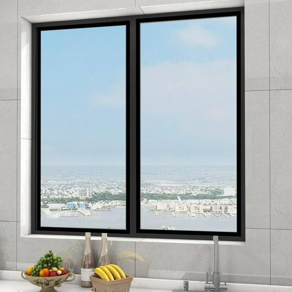 Outoloxit Self-Adhesive Magnetic Window Screen for Mosquito and Insect Protection 19.68X39.37 Inch Easy Install No Drill Removable Washable Polyester Mesh