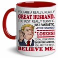 thumbnail image 1 of Taza de café BECHUSKY Best Husband Ever, regalo de cumpleaños, 325 ml, 1 of 6