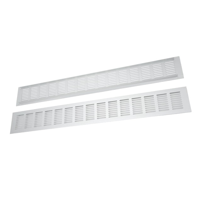 Aluminium Alloy Rectangular Ventilation Grille Plate for Cabinet Shoe Closet Vent, Ventilation Cover for RVs Campervans