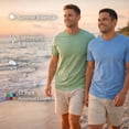 thumbnail image 5 of SOCKS'NBULK 12 Pack Mens Cotton Crew Neck Regular T-Shirts Bulk Short Sleeve Lightweight Tees Mix Colors, Size (Mix Color, Medium), 5 of 8