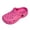 Hot Pink, variant on Womens Mens Clogs with Back Straps Wide Width Comfortable Quick Drying Closed Toe Orthopedic Walking Slip on Slippers Garden Shoes Barefoot Water Sandals for Beach Black Size 8.5