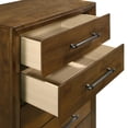 thumbnail image 4 of New Classic Furniture Ballard Wood 5-Drawer Chest in Walnut Brown, 4 of 7