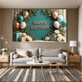 thumbnail image 5 of Decorative Design Happy Birthday Banner Balloon Decoration Floral Elements Celebration Banner for Birthday Party Event Decoration Indoor Celebration, 5 of 8