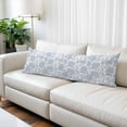 thumbnail image 2 of Blue Flower Body Pillow Covers 20"x60", Botanical Floral Vintage Wildflower Leaf Soft Brushed Microfiber Breathable Throw Pillow Covers, Pillowcase with Zipper for Couch Sofa Bedroom Living Room, 2 of 9