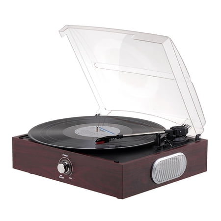 Retro Antique Vinyl Record Player With Speaker And Bluetooth Turntable Player High Volume Speakers