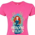 thumbnail image 3 of Disney Brave - Merida Strong Willed - Juniors Fitted Graphic T-Shirt, 3 of 5