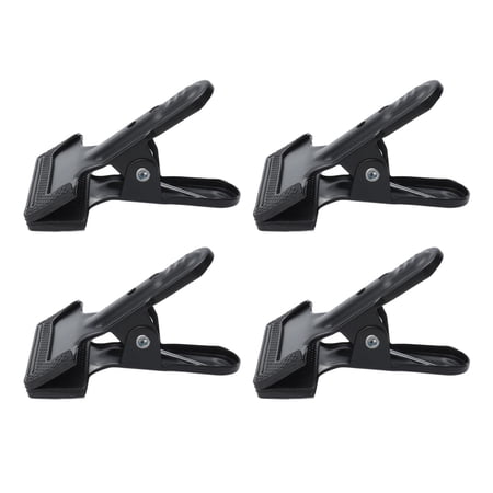 Rupoun 4-Pack Heavy-Duty Anti-Slip Metal A-Clip Spring Clamps – Wide Mouth, High-Carbon Steel, Ideal for Woodworking, Photography, and Home Use