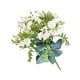 thumbnail image 3 of Decoración floral artificial Centro de mesa Hogar Hotel Ramo de flores falsas Fiesta de bodas Flor de tela de seda, Blanco kenally HA6704-01B, 3 of 6