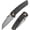 Black, variant on Kansept Main Street Folding Pocket Knife 3.36" CPM S35VN Blade,Amber PEI Handle,K1015V4
