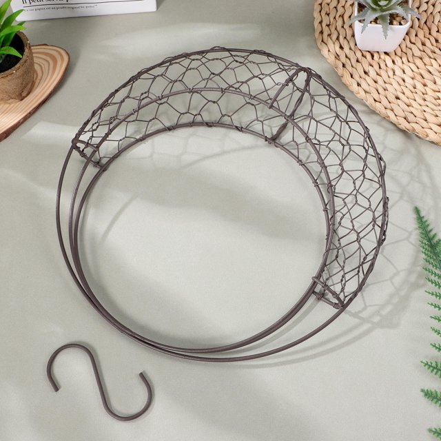 BESTYASH Estructura Para Colgar Plantas Con Metálico Negro Forma Lunar Para Suculentas Decorativas