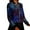 Blue#6, variant on Mardi Gras Sequin Jacket for Women Long Sleeve Zip Up Sparkly Jacket Party Night Clubwear Holiday Outfits Green S