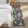 thumbnail image 3 of Yayeee Runner Rug for Bedroom 2'x6' Machine Washable Hallway Non Slip Mat, Colorful Space Cat, 3 of 8