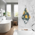 thumbnail image 2 of Yayeee 2 Pack Hand Towels for Bathroom 100% Cotton 16" x 28" Soft Absorbent Kitchen Towel, Green Lemons, 2 of 7