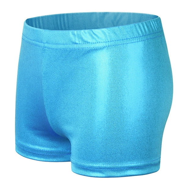 Odeerbi 3-9 Años Niños Niñas Pantalón Corto de Baile Con Brillos Metálicos Pantalón Corto de Deporte Atlético Pantalón Corto de Verano de Pantalón Corto de Baile