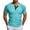 Blue, variant on Men's Short Sleeve Button Down T Shirt Casual Knit Tee Slim Fit Summer Breathable Comfortable Stylish Top