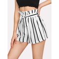 thumbnail image 1 of Pantalones cortos de playa de verano a rayas con cintura elástica informal para mujer Fokelyi CZMR-YX204-6, 1 of 2